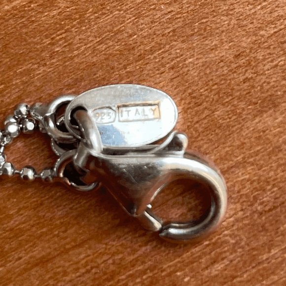 Italian Sterling Silver Trio Strand Necklace - Picture 4 of 4